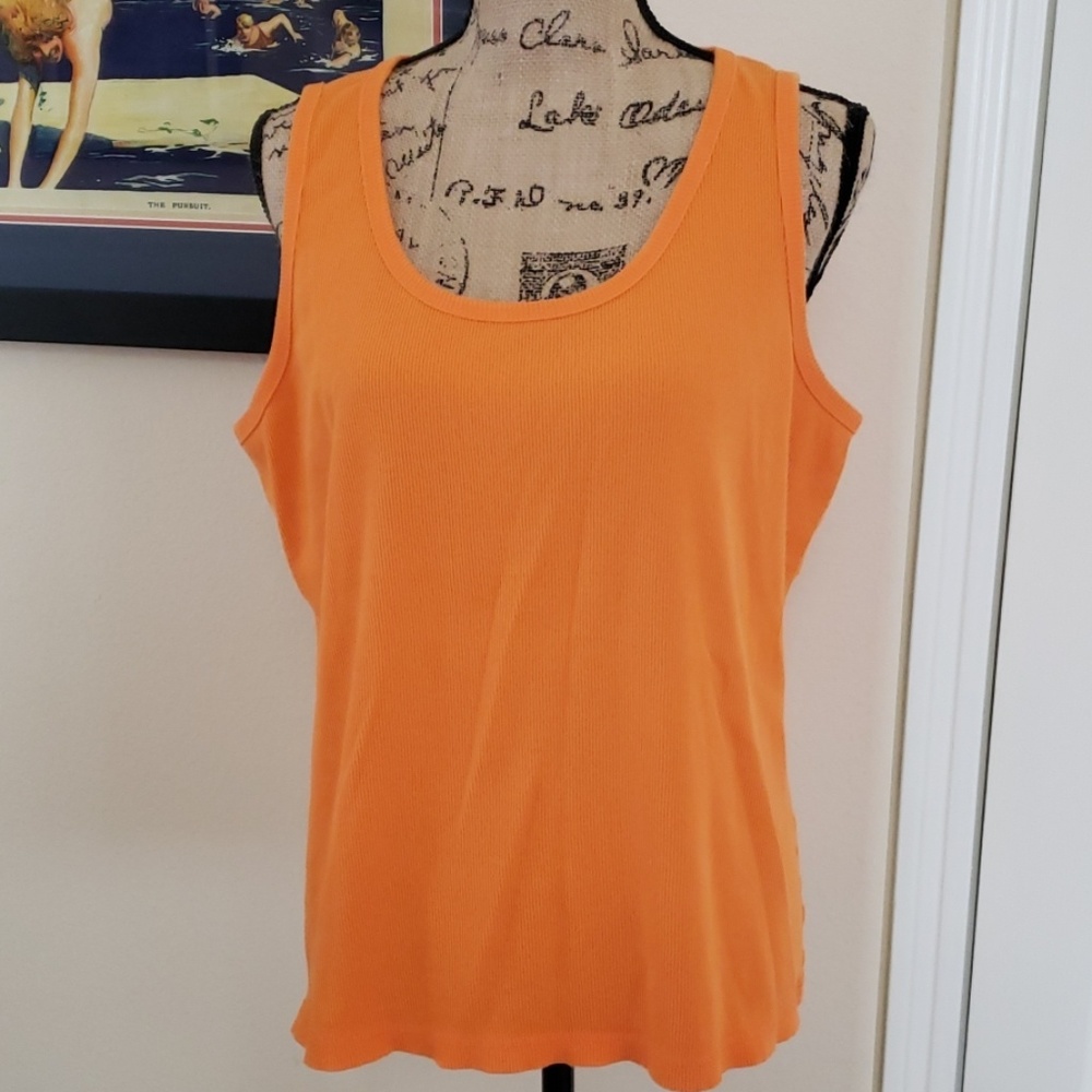 Venezia Tangerine Cotton Tank